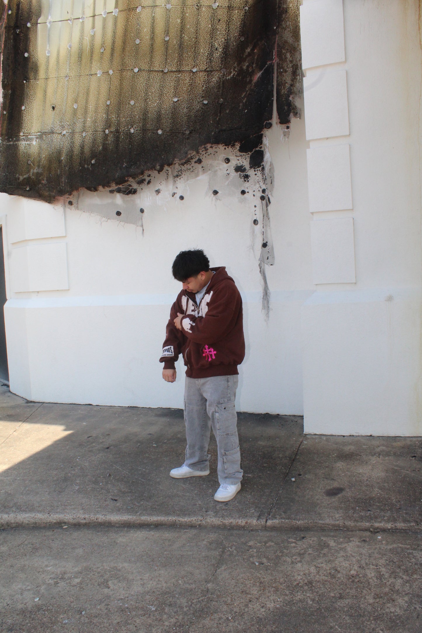 Zip Up Hoodie - "Dark Chocolate"