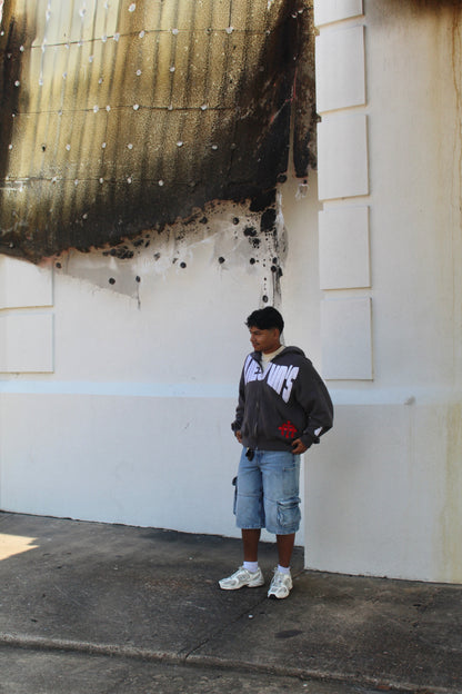 Zip Up Hoodie - Charcoal Grey