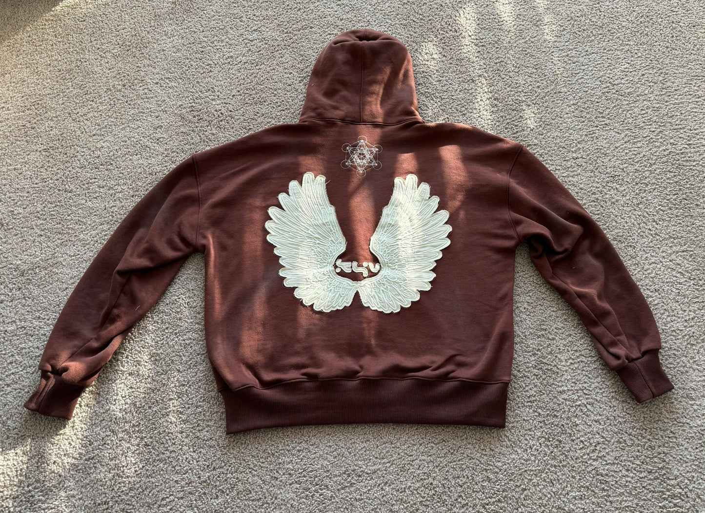 Zip Up Hoodie - "Dark Chocolate"