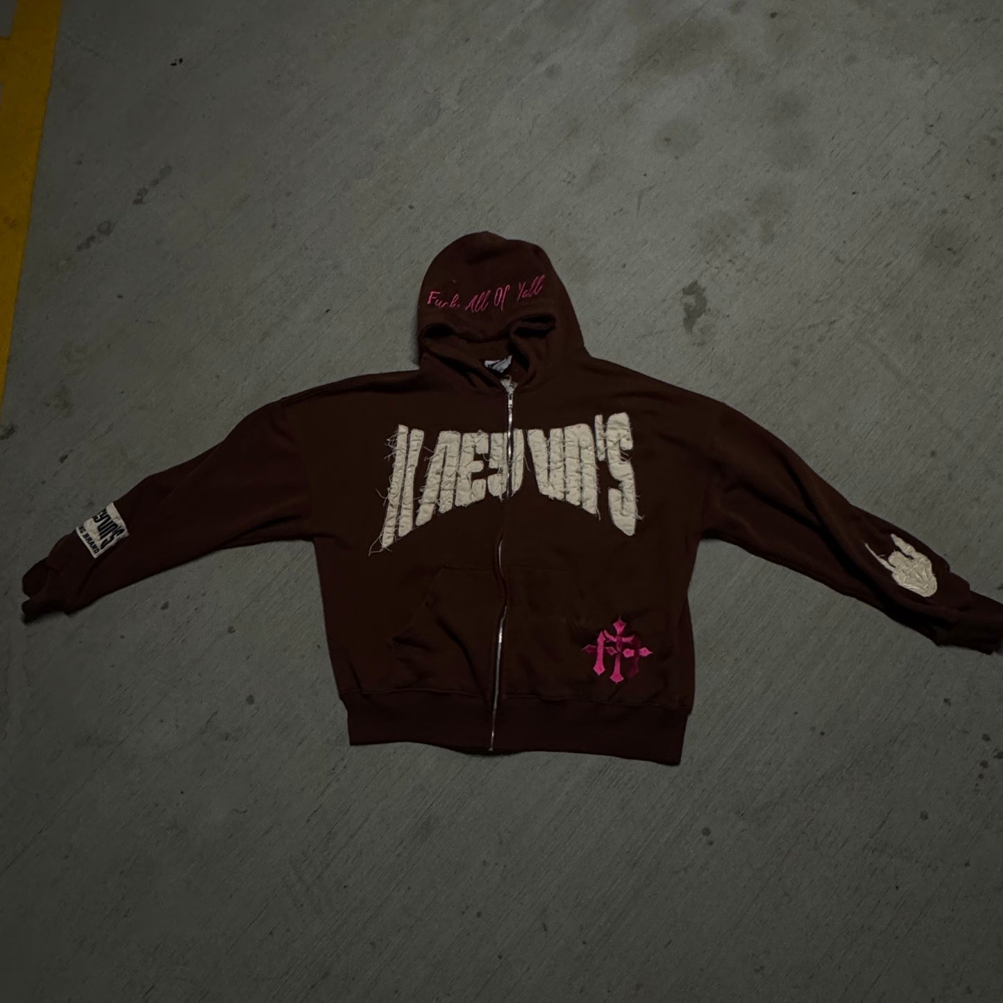 Zip Up Hoodie - "Dark Chocolate"