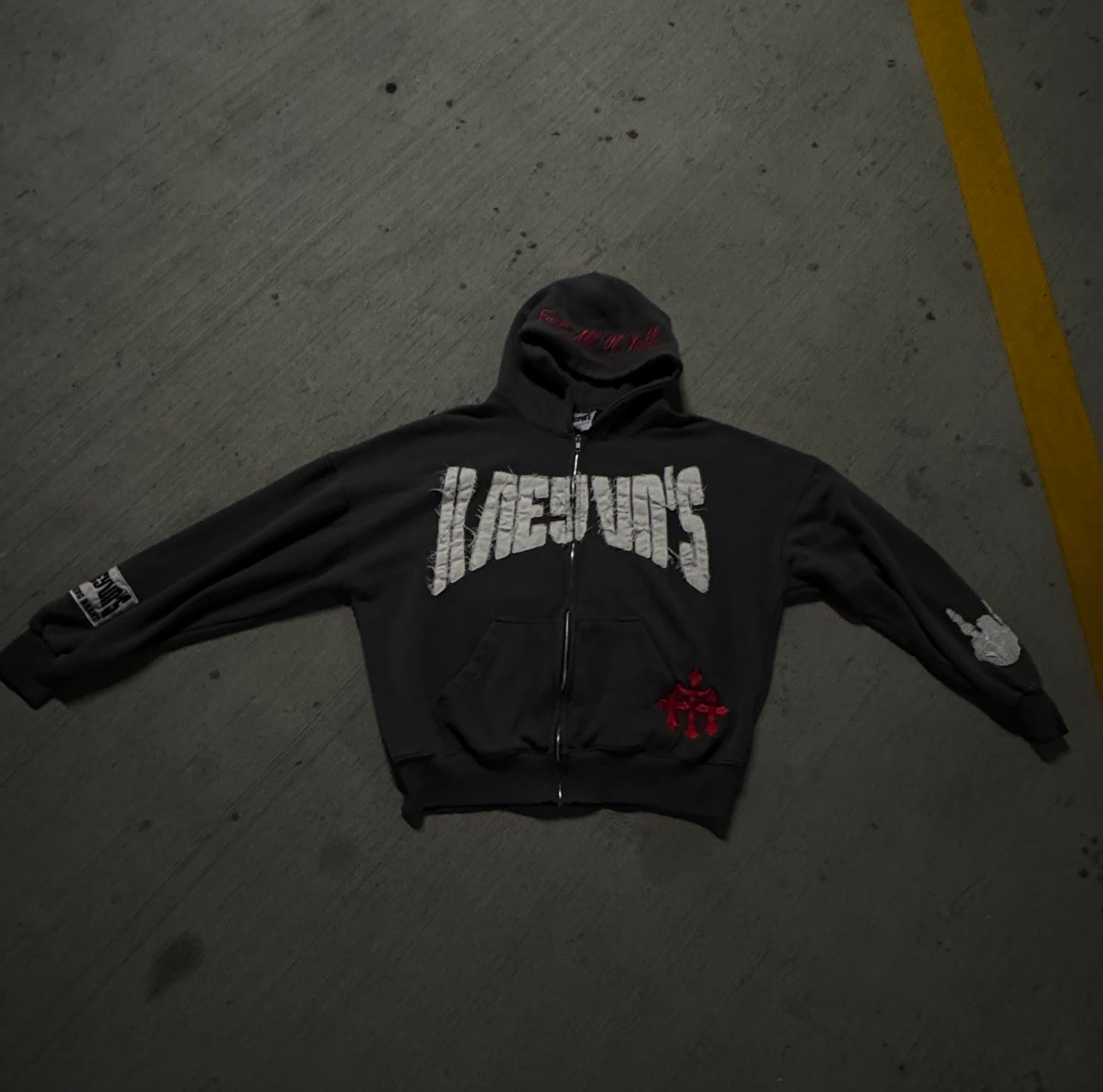 Zip Up Hoodie - Charcoal Grey