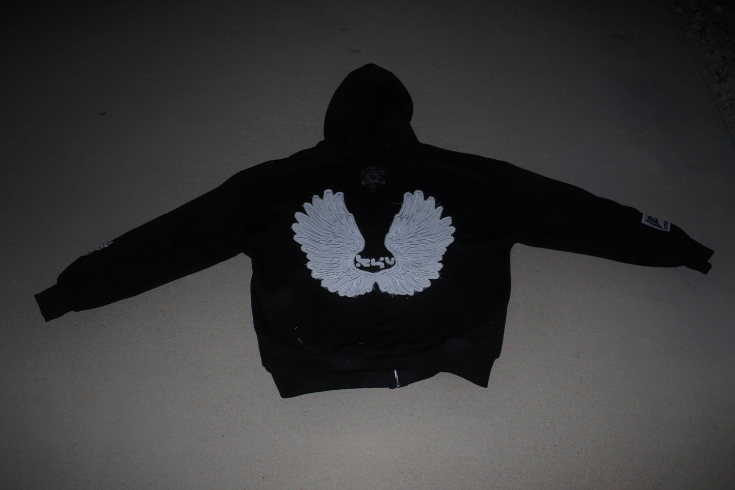 Zip Up Hoodie - Black